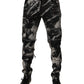 Black Tie Dye Cotton Skinny Zip Denim Jeans