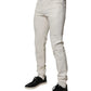 Off White Cotton Stretch Skinny Denim Jeans