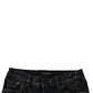 Black Tattered Cotton Skinny Men Denim Jeans