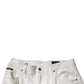 White Corals Tattered Straight Denim Jeans