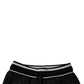 Black Mid Waist Jogger Men Sweatpants Pants