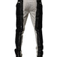 White Lace Trim Mid Waist Dress Formal Pants