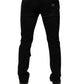 Black Ripped Cotton Skinny Men Denim Jeans