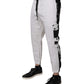 White Cotton Cargo Jogger Sweatpants Pants