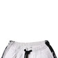 White Cotton Cargo Jogger Sweatpants Pants