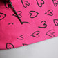Pink Cotton Heart Print Bermuda Shorts
