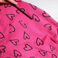 Pink Cotton Heart Print Bermuda Shorts