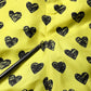 Green Silk Heart Print Bermuda Shorts