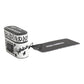 Black White Leather Scribble Embossed Logo Airpods Case