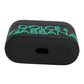 Black Orange Silicone Embossed Logo Airpods Case