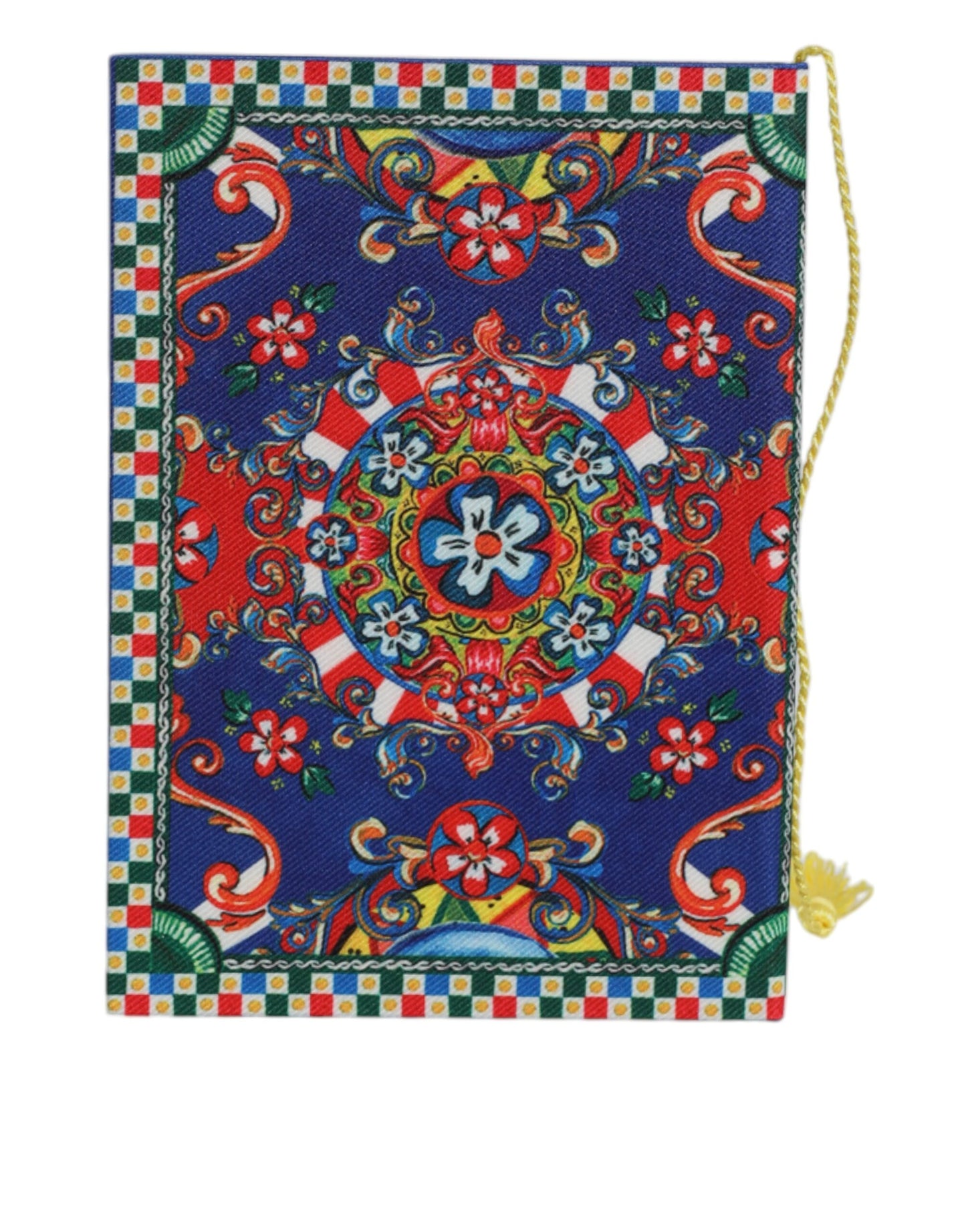 Multicolor Polyester Carretto Siciliano Print Notebook