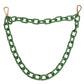 Green Plexy Acrylic Chunky Gold Hardware Wallet Chain