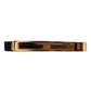 Gold Tone Brass Logo Branded Tie Clip Bar