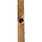 Black Sapphire Gold Tone Brass Tie Clip Bar