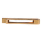 Black Sapphire Gold Tone Brass Tie Clip Bar