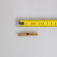 Black Sapphire Gold Tone Brass Tie Clip Bar
