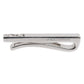 Silver Tone Brass Logo Branded Tie Clip Bar