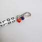 Silver Brass Chain Dice Logo Embellished Charm Bracelet