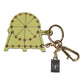 Multicolor Gold Tone Carretto Keychain Keyring