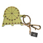 Multicolor Gold Tone Carretto Keychain Keyring