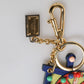 Multicolor Gold Tone Carretto Keychain Keyring