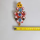 Multicolor Spring CARRETTO Gold Brass Crystal Hair Clip
