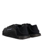Black Silver Logo Low Top Men Sneakers Shoes