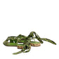 Green Animal Print Ankle Wrap Sandals Shoes