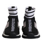 Black Gray Sorrento Socks Women Sneakers Shoes