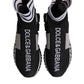 Black Gray Sorrento Socks Women Sneakers Shoes