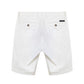 White Cotton Bermuda Shorts