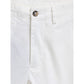White Cotton Bermuda Shorts
