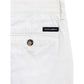 White Cotton Bermuda Shorts