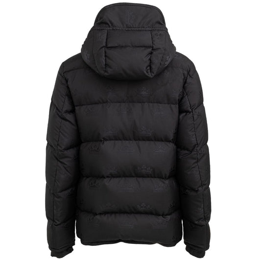 Black Cotton Full-Length Jacket