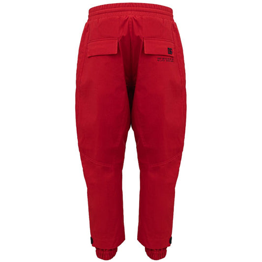 Red Polyamide Athletic Pants