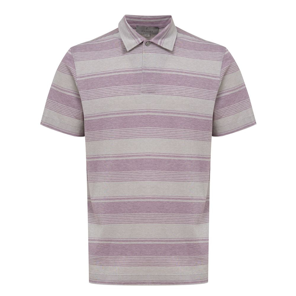 Gray Cotton Polo Shirt