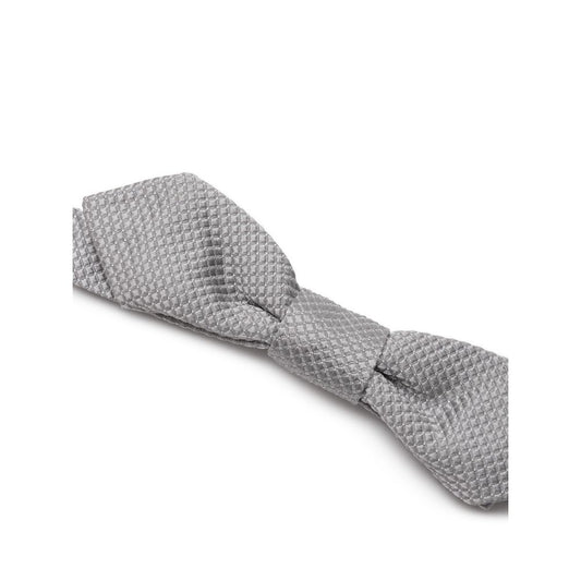 Gray Silk Bowtie