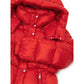Red Polyamide Full-Length Jacket