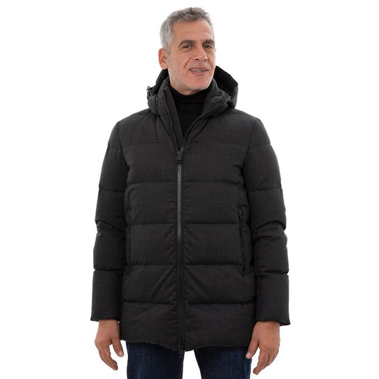 Black Polyester Coat