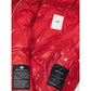 Red Polyamide Full-Length Jacket