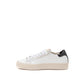 White Leather Low Top Sneakers