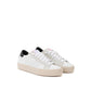 White Leather Low Top Sneakers
