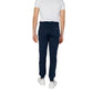 Blue Cotton Joggers Workout Pant