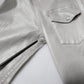 Metallic Gray Cotton Button Down Shirt