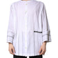 White Cotton Button Down Long Sleeves Shirt
