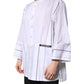 White Cotton Button Down Long Sleeves Shirt