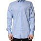 Light Blue Cotton GOLD Dress Formal Shirt