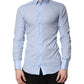 Light Blue Cotton GOLD Dress Formal Shirt