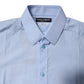 Light Blue Cotton GOLD Dress Formal Shirt