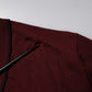 Maroon Cashmere V-neck Men Pullover Sweater